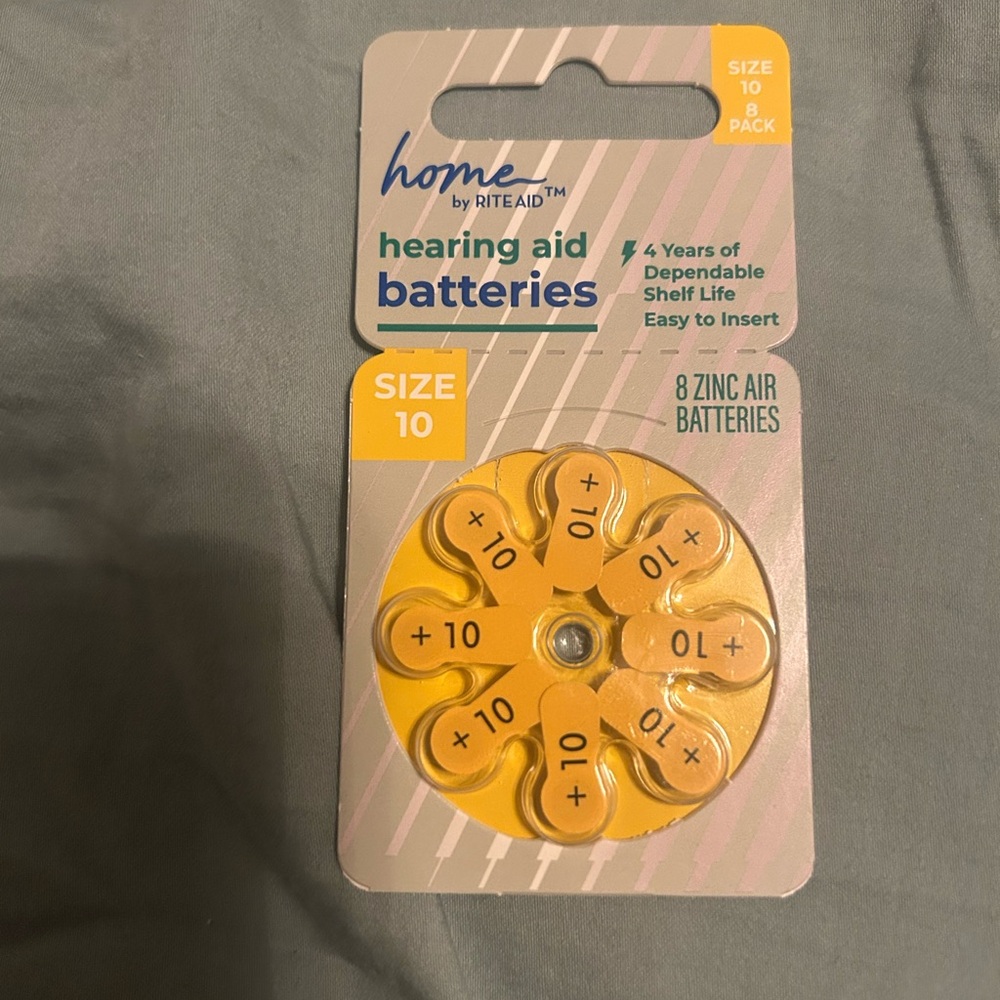 Hearing Aid Batteries Size 10 - Yellow